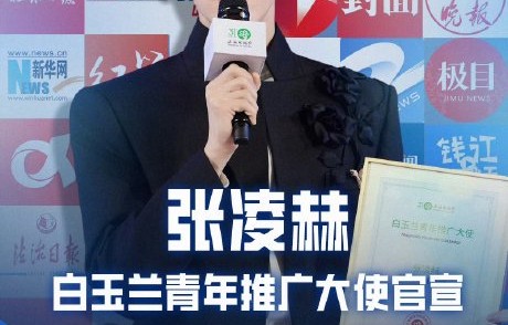张凌赫成为白玉兰青年推广大使有何意义