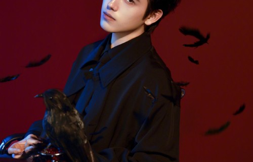 陈飞宇红黑光影大片释出，破碎镜片羽毛演绎危险反派