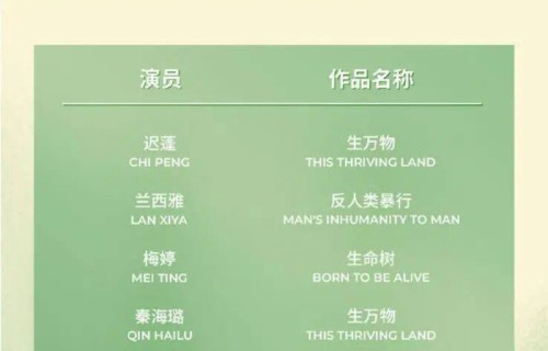 朱媛媛入围白玉兰奖：框住名字，艺术永存