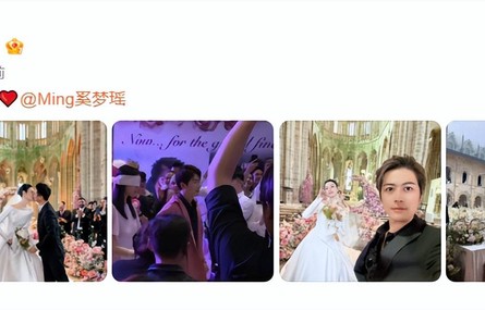 陈学冬罕露面出席奚梦瑶何猷君婚礼，晒婚礼合照喊话:要幸福|何猷君|奚梦瑶|婚变传闻|婚礼|维密秀|陈学冬
