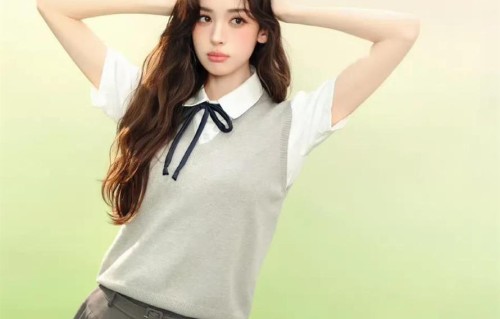 古力娜扎新动态！浅灰针织上衣+百褶短裙 路人：现实漂亮学姐