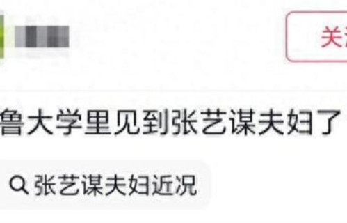 张艺谋与妻子耶鲁大学被偶遇，参加二儿子毕业典礼，陈婷打扮干练