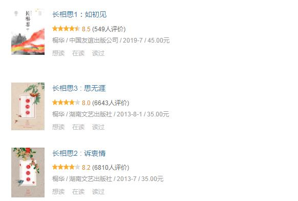 《长相思》小说图片 图片来源：豆瓣